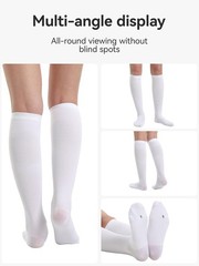 Stretchable 3 Pack Compression Socks for Daily Support Ladies Men