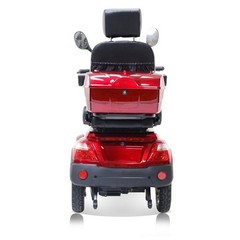 Heavy Duty 4-Wheel Mobility Scooters 31 Miles 3-Speed 800W 500lbs Capacity Red