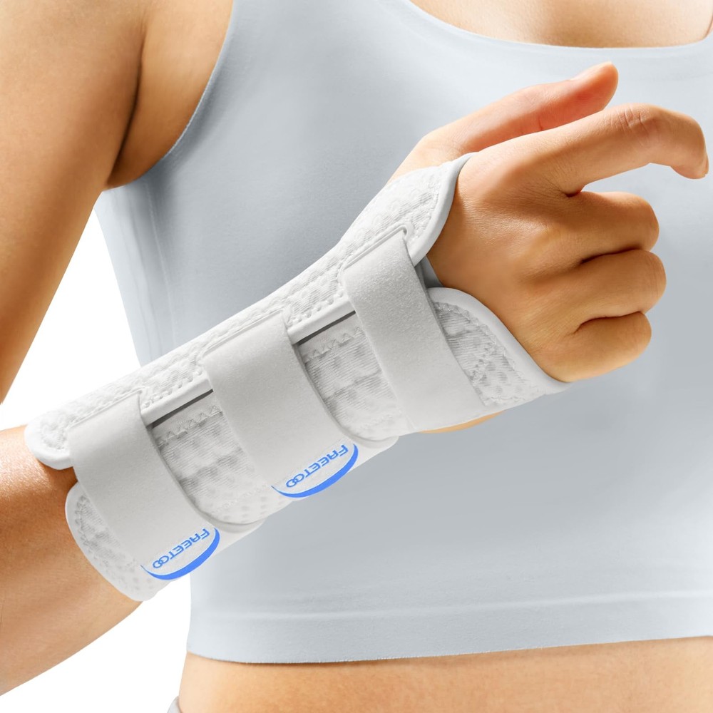 FREETOO Reversible Carpal Tunnel Wrist Brace Night S – Fit both hands, Grey