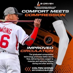 Graduated Compression Arm Sleeves, Medical Grade 20-30mmHg, For Baseball, Bas…