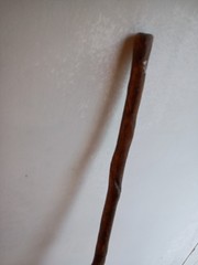 Handmade Brown Wood Walking Cane Stick for Adult & Senior Support