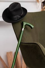 Dr. Watson – Handcrafted Wooden Walking Stick, Walking Cane with Duke Handle