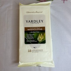 Yardley of London Disposable Washcloths Large 18-count Clean w Camping & Travel