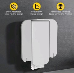 Dyna-Living Folding Shower Seat Wall Mounted 485 lbs Load-Bearing Fold Down S…