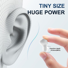 JINGHAO 1 Pair Rechargeable Hearing Aids Touch Operate Hearing Amplifier