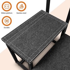 2-Step Stool with Handle for Elderly, Heavy Duty Non-Slip Step Stool for High…