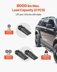 Heavy Duty Car Ramps 2 Pack 16000lb GVW Lift 6.7 Inch Oil Change Truck SUV