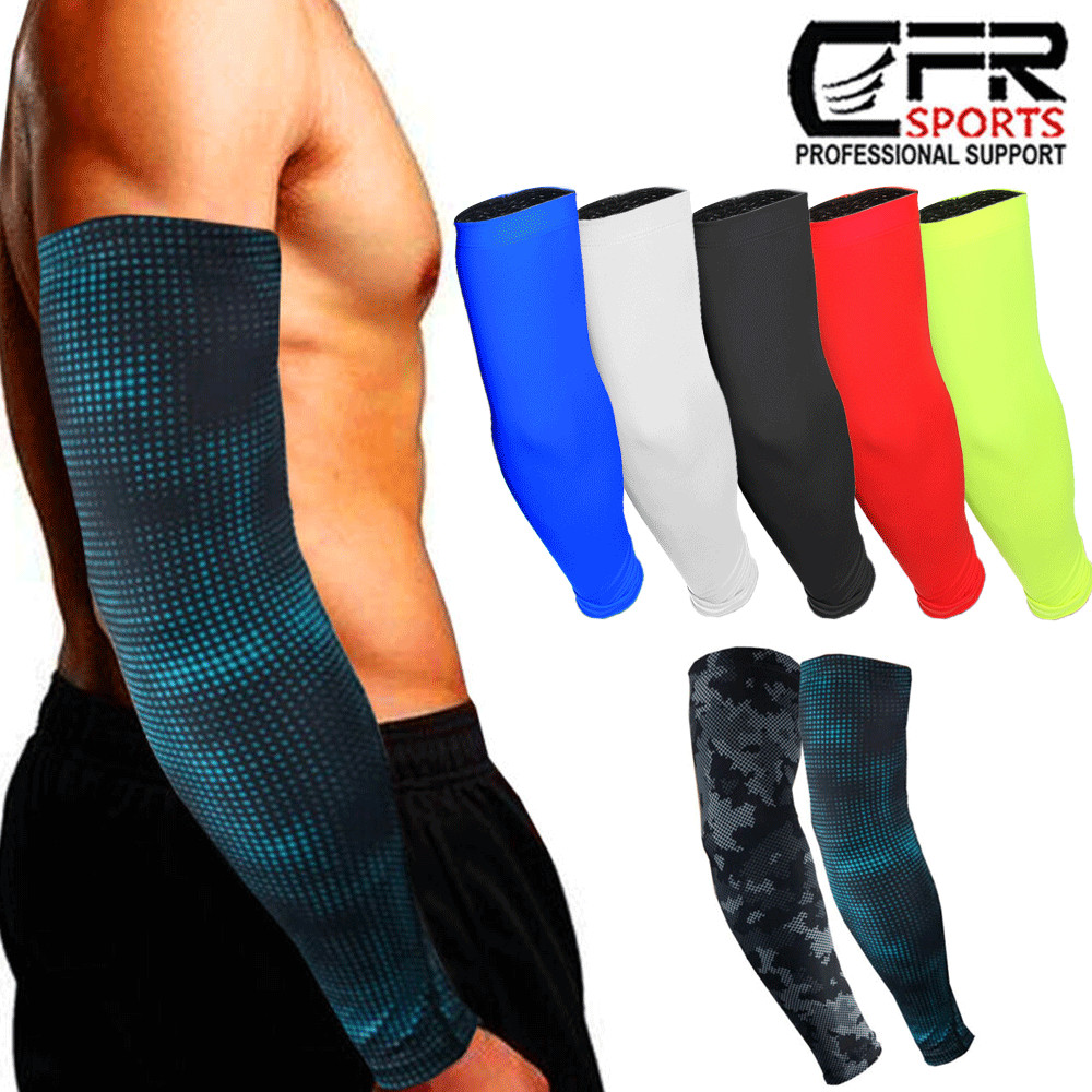 Cooling Arm Sleeves Outdoor Sport Basketball UV Sun Protection Tattoo Cover CFR