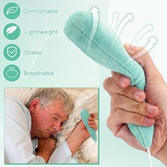 2 PCS Palm Protector Hand Carrot Finger Contracture Cushion Light Green