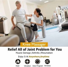 Heated Knee Massager Rechargeable Electric Massager for Knee Joint Pain Relief