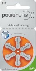 600 x Varta Power One Hearing Aid Batteries 1.4V 310mAh P13 100×6 Pack PR48