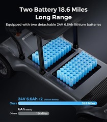 4 Wheel Folding Mobility Scooter Electric Power Wheelchairs Long Range 300LBS