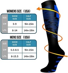 Compression Socks Men Women Medical Nursing Running Travel Flight Sport 20-30