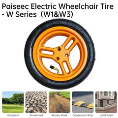 Replacement Right/Left Rear Tire for W3 & W1 Electric Wheelchair | Paiseec