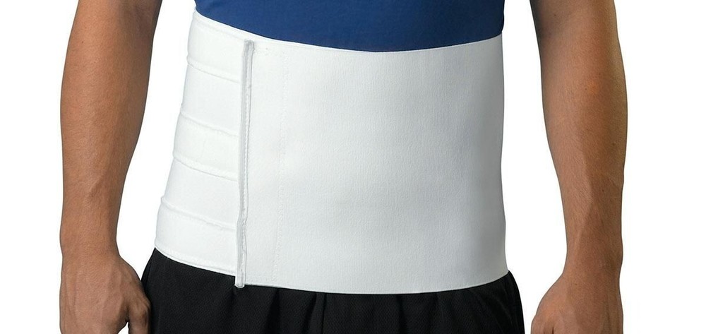 Red One Medical 1110 White 10″H Abdominal Support Elastic Size 2-XL 48″L