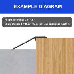 48″ Aluminum Floor Transition – Easy Install