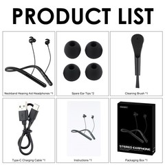 Bluetooth Hearing Aids for Seniors Digital Hearing Sound Amplifier Headset – NEW