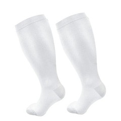Wide Calf Plus Size Compression Socks Women Men 15-20mmHg