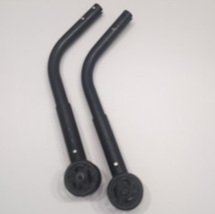 Rear Anti-Tip Bars & 1.5″ Wheels for Wheelchair Quickie Ki Mobility 3/4″ Tube