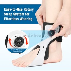 Adjustable AFO Foot Drop Brace with Dial Knob & Air Cushion Ankle Support