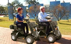1000W 4 Wheel Heavy Duty Senior Mobility Scooter 60V/20A 500lbs 31 Miles 15MPH