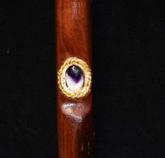 Chevron Amethyst on Black Walnut
