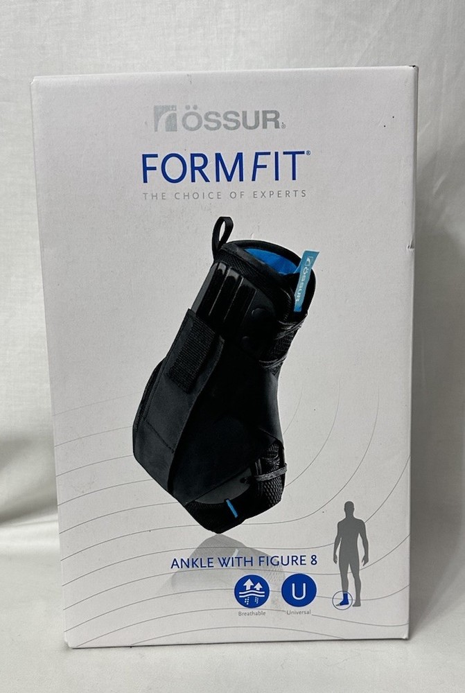 NIB Ossur Form Fit Ankle Brace Medium Figure 8 Strap Model B-212000003