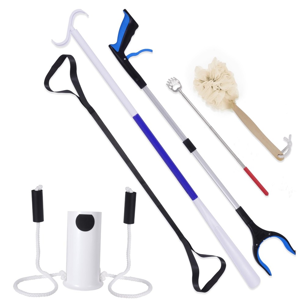 6 in 1 Hip Kit, Suitable for Elderly or Knee Back Surgery Patients, Blue