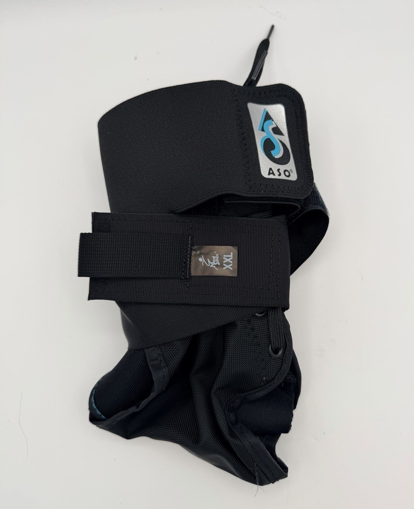 Med Spec ASO Ankle Stabilizer, XXL Black Brace Sprain Instability Orthopedic