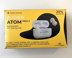 Audien Atom Pro 2 Rechargeable Wireless Digital OTC Hearing Aids