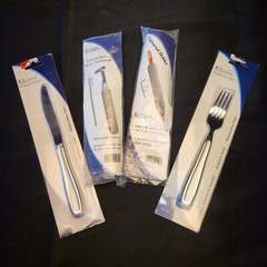 Weighted Reduce Hand Tremors Fork Knife Pencil & Universal Hdr 4 Pc Set Kinsman