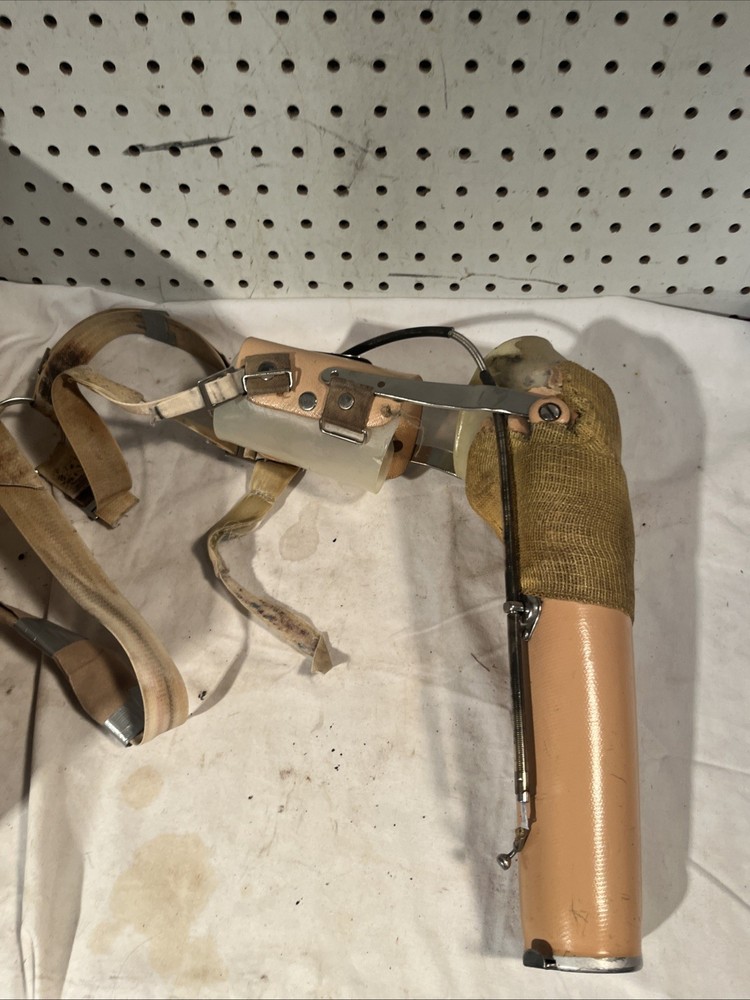 Vintage Prosthetic Arm Adult Arm With Harness Steam Punk Oddity Prop #2