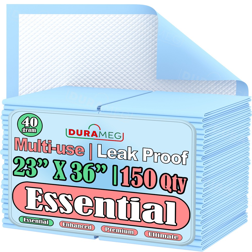 Chux Pads [150-Pads] Underpads 23×36 Puppy Pads | Bed & Pee Pads | Chucks Pads