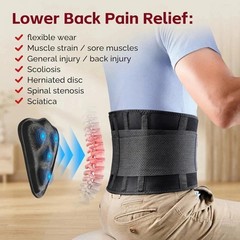 Adjustable Lower Back Support Belt Lumbar Waist Brace for Men & Women