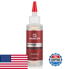 Walker Tape Extreme Hold Adhesive 4 Fl Oz Squeeze Bottle For Wig Installs Lace