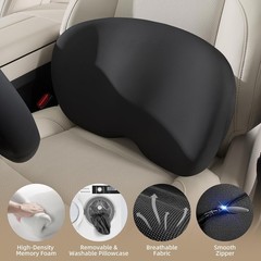 Lumbar Support Pillow for Car, Memory Foam Lower Back Support for Driving, Er…