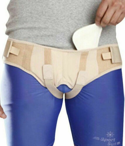 Inguinal Hernia Support Belt Special Foam Truss Pads Adjustable Elastic
