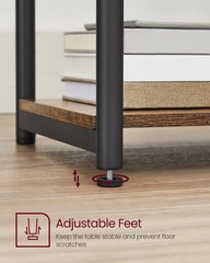 Vasagle Side Table Small End Table Tall Nightstand For Living Room Bedroom