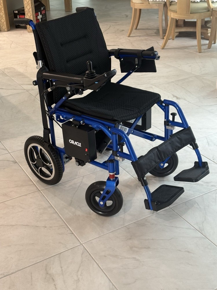 Electric folding wheelchair light weight aluminum