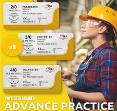 Sutures Thread with Needle (24 Mixed 2/0, 3/0, 4/0) – Practicing Suturing; Taxid
