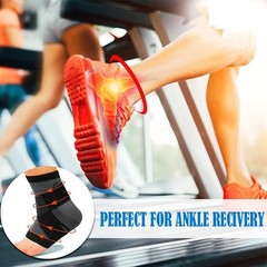 Compression Ankle Brace Support Sleeve Plantar Fasciitis Pain Relief Foot Wrap