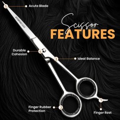 Utopia Care Hair Scissors Professional- 6.5Inch Stainless Steel Hair Shears