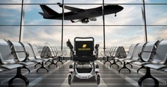 Lightweight Electric Wheelchair Folding Foldable Heavy Duty Power Wheelchair