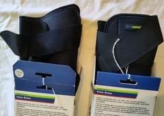 X2 Actimove Knee Brace Wrap Around, Simple Hinges, Condyle Pads XL Black NIB Lot