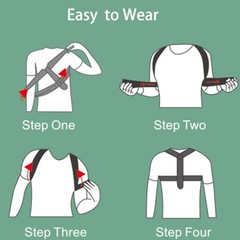 Adjustable Posture Corrector Back Shoulder Brace Spine Support Pain Relif