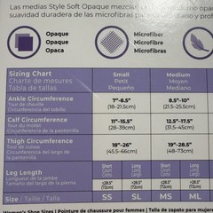 Sigvaris Style 843 Women’s Soft Opaque Thigh Highs w/Grip Top 30-40 mmHg Size MS