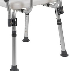 HERCULES Series 300 Lb. Capacity Adjustable Teal Bath & Shower Chair with Quick