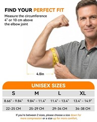Adjustable Copper Elbow Compression Sleeve – Medical-Grade Support for Tendoniti