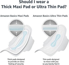 Thick Maxi Pads with Wings for Periods, Extra Heavy Overnight Absorbency, Abs…