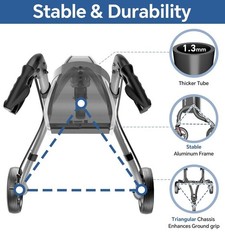 SOUNDFUSE 3 Wheel Walkers for Seniors – MISSING BAG – AMZN $140 TOP CHOICE